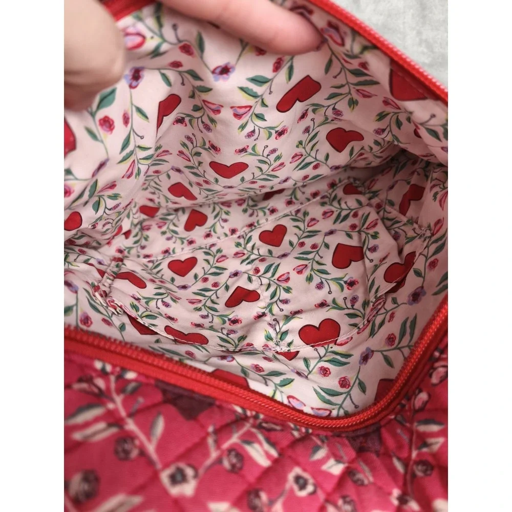 Vera Bradley Crossbody Bag Floral Hearts Quilted Crossbody Bag Retired Print